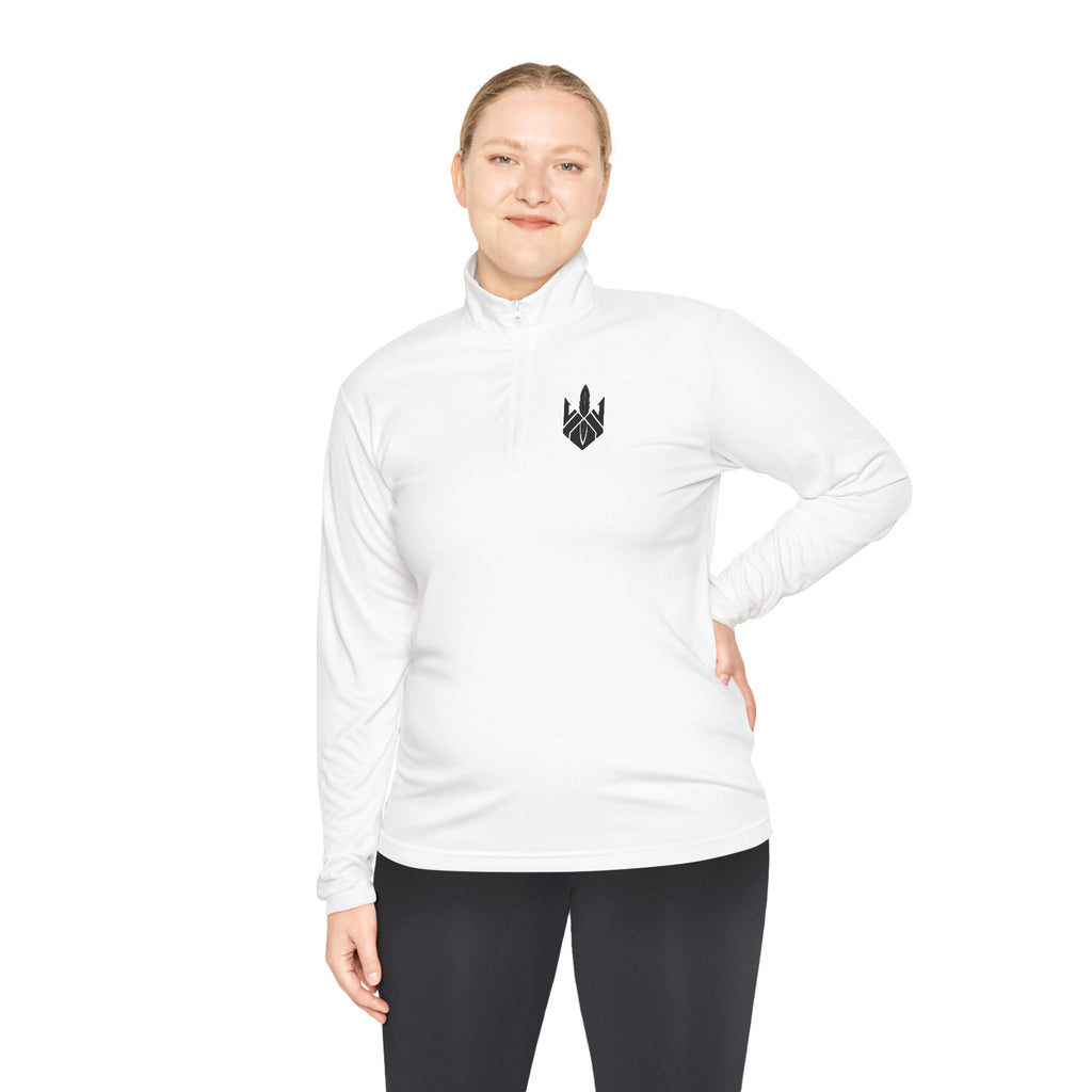 Quarter-Zip Pullover — Minimalist Warrior Roots Active Logo