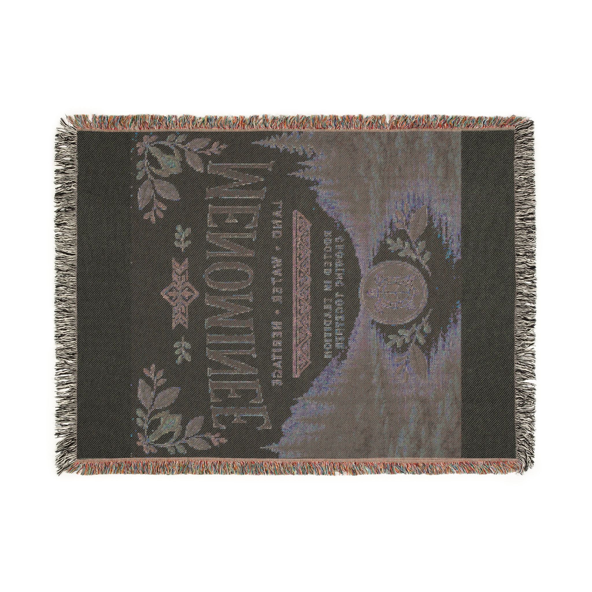 Menominee Scenic Woven Blanket — Vintage River & Forest Throw
