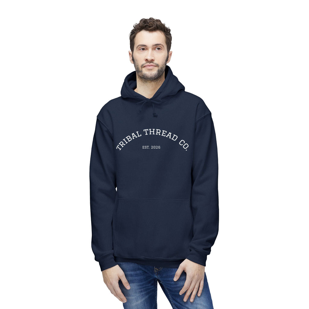 Tribal Thread Co. Graphic Hoodie — Geometric Spiritual Symbol Back Print