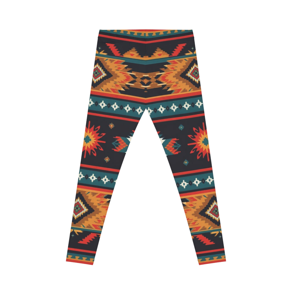 Tribal Print Women's Leggings — Southwestern Pattern