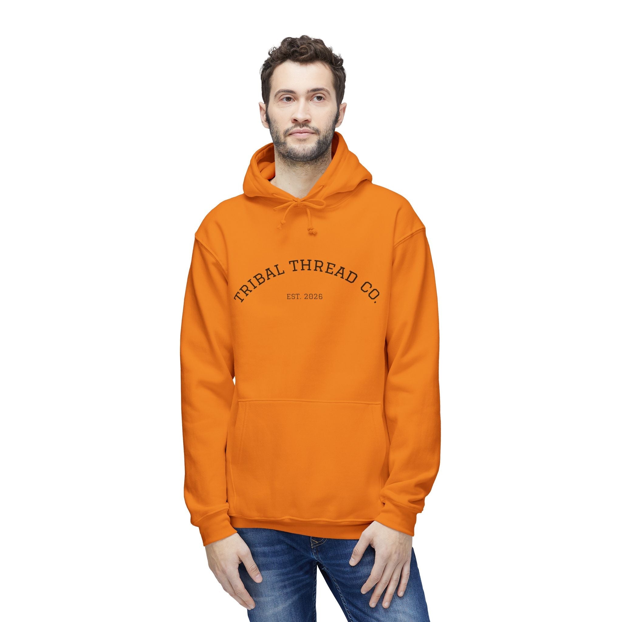 Tribal Thread Co. Graphic Hoodie — Geometric Spiritual Symbol Back Print
