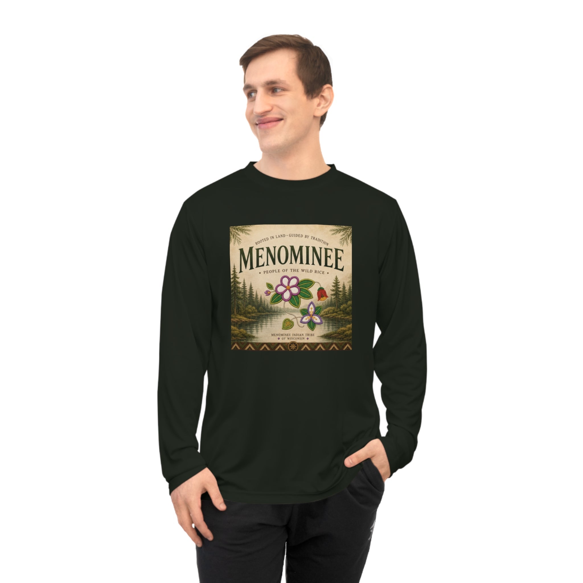 Menominee Nature Graphic Long Sleeve Shirt