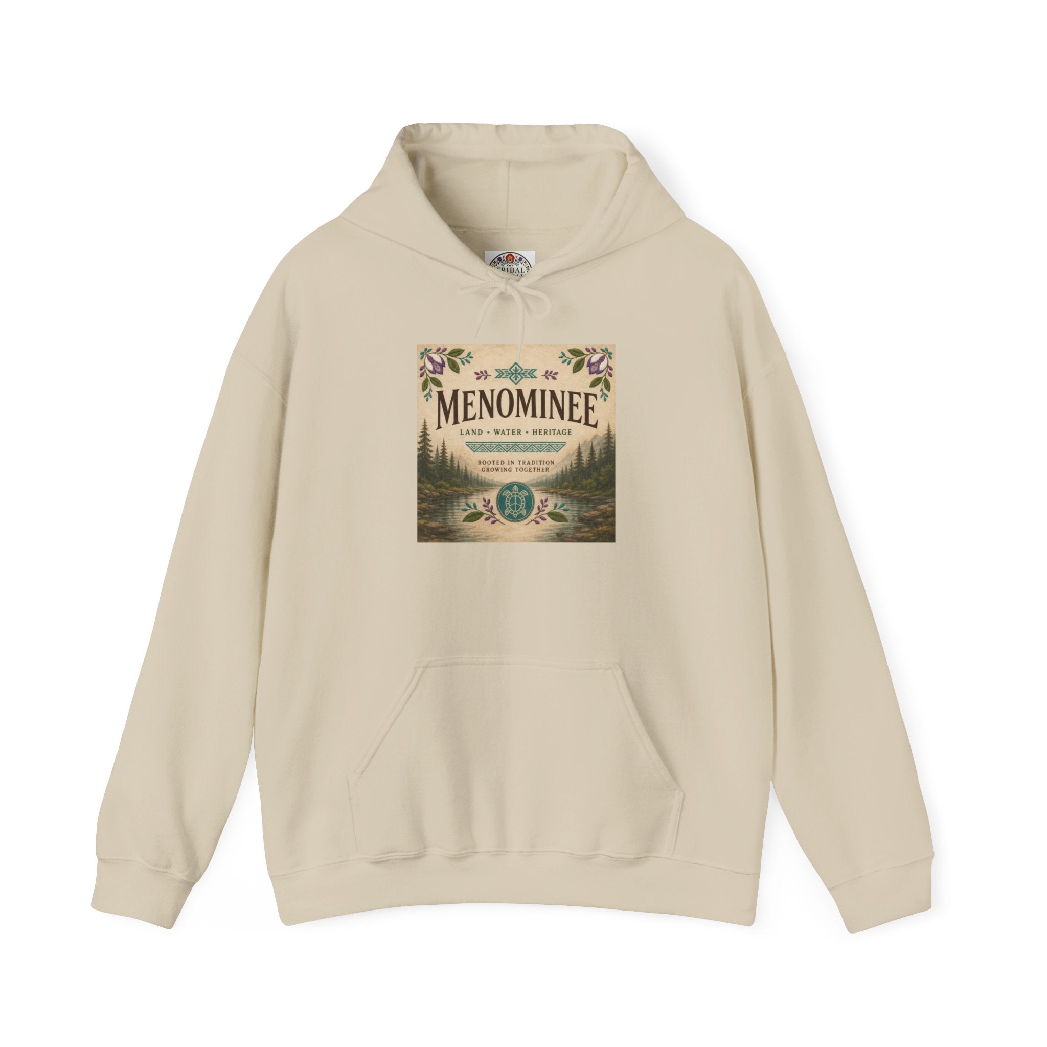 Menominee Hoodie — Vintage Tribal Eagle Native Pride Sweatshirt