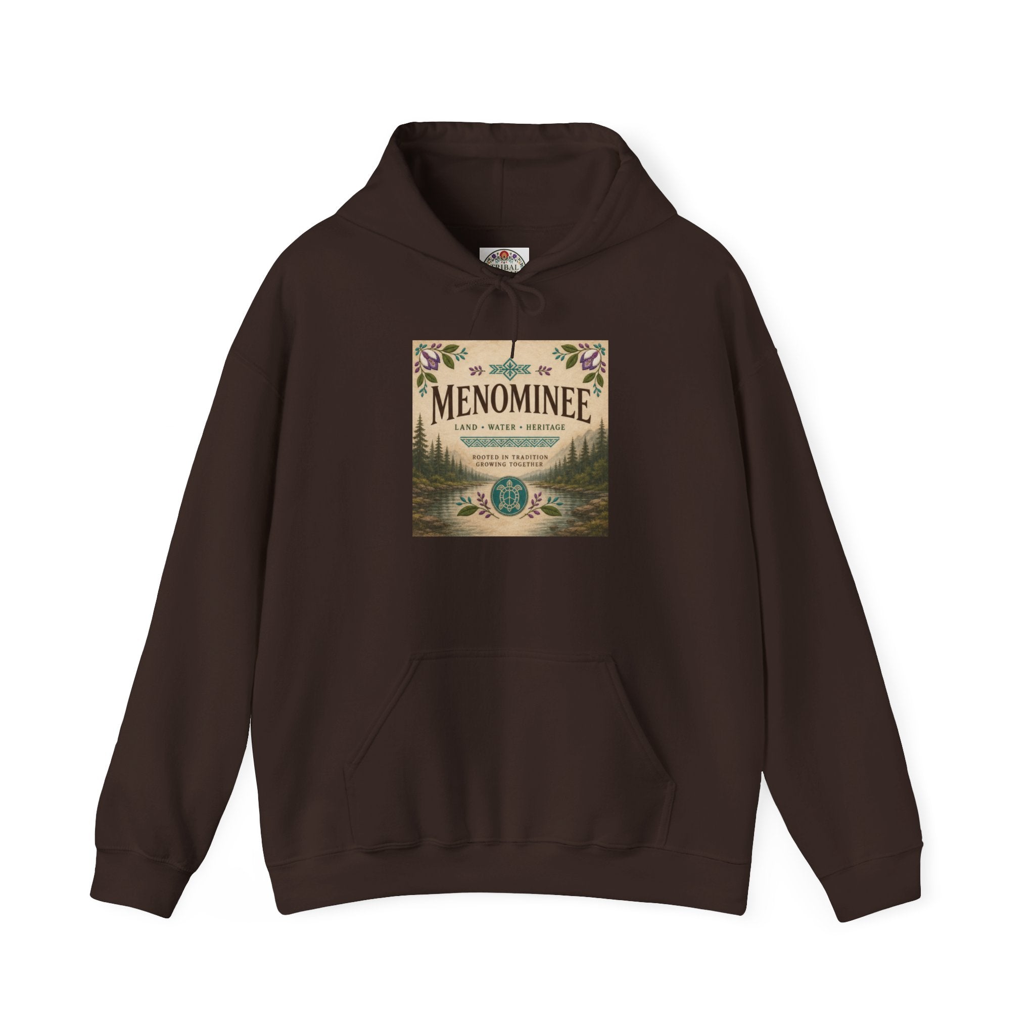 Menominee Hoodie — Vintage Tribal Eagle Native Pride Sweatshirt