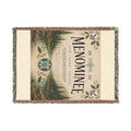 Menominee Scenic Woven Blanket — Vintage River & Forest Throw