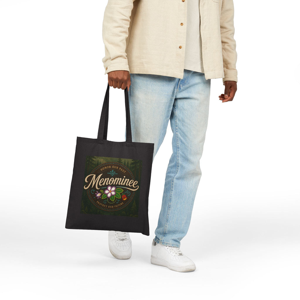 Menominee Floral Tote Bag — Canvas Market Bag
