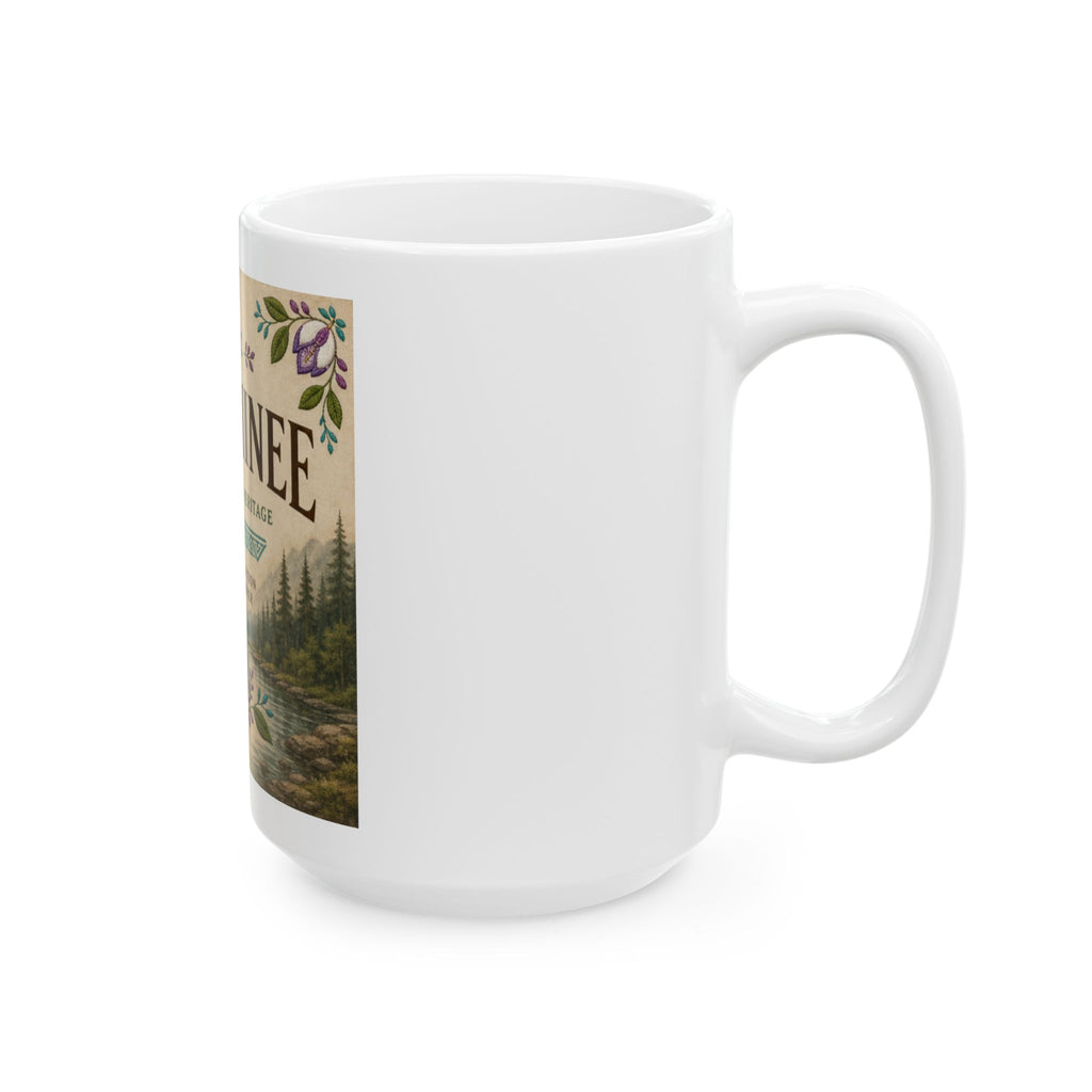 Menominee Heritage Ceramic Mug — Land • Water • Heritage 11oz/15oz