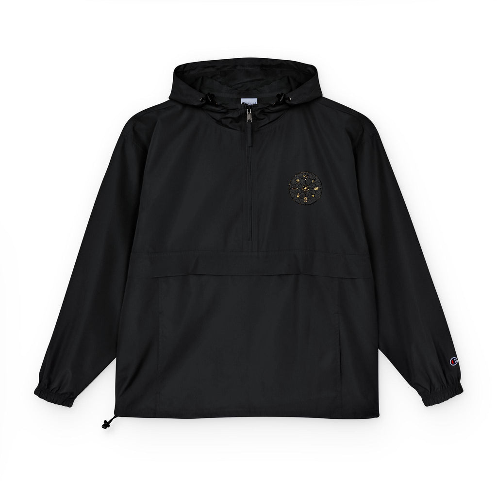 Champion Packable Anorak Jacket — Constellation Patch Outdoor Windbreaker