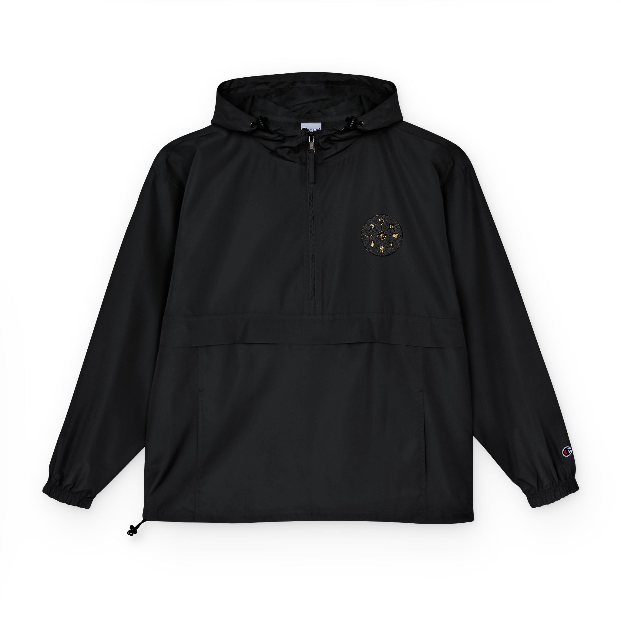 Champion Packable Anorak Jacket — Constellation Patch Outdoor Windbreaker