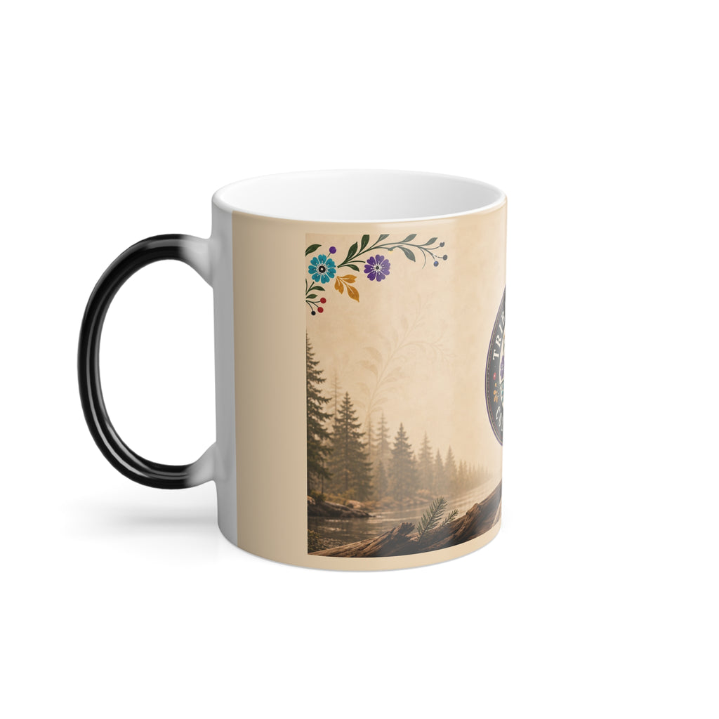Color-Changing Ceramic Mug — Tribal Thread Collective Logo (11 oz)
