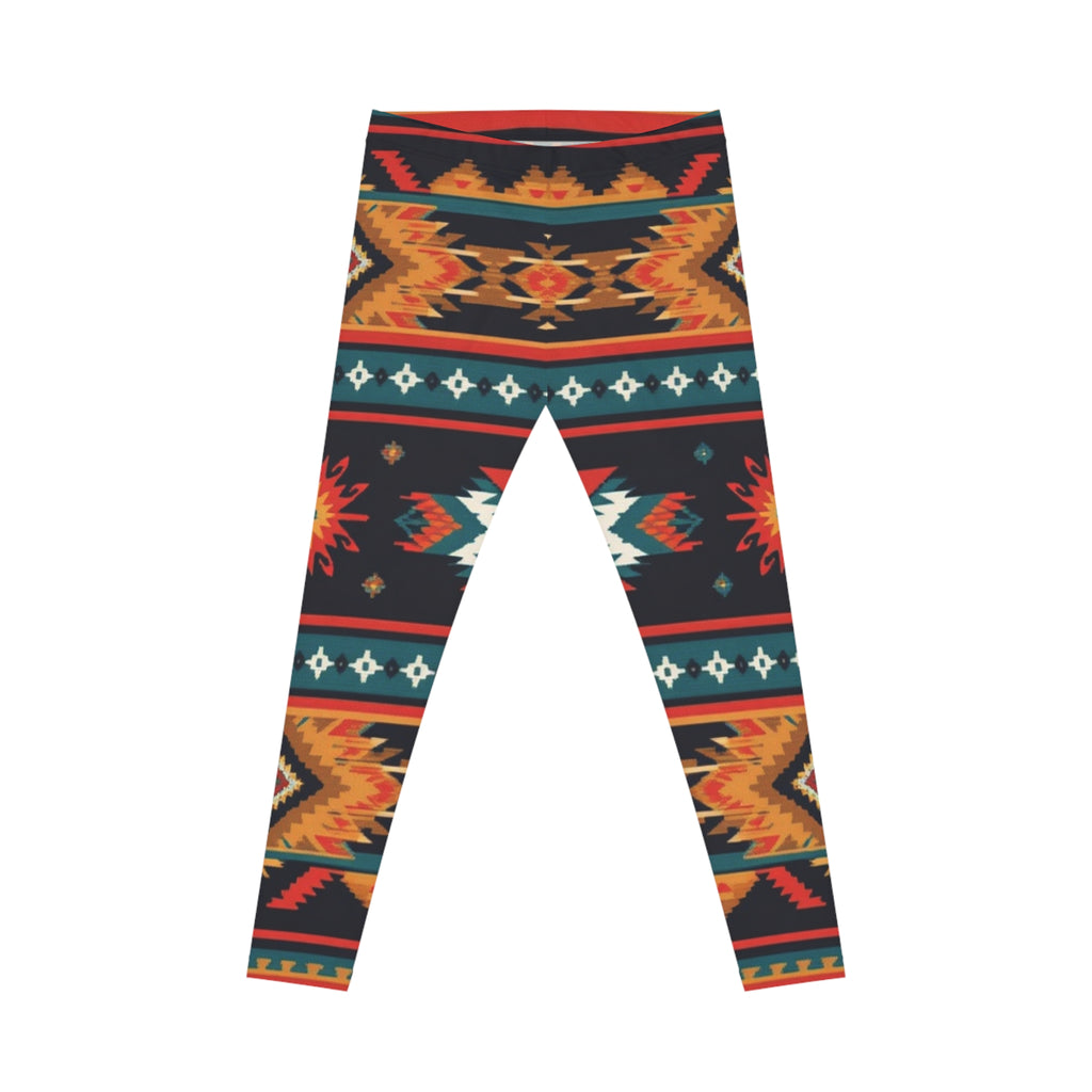 Tribal Print Women's Leggings — Southwestern Pattern