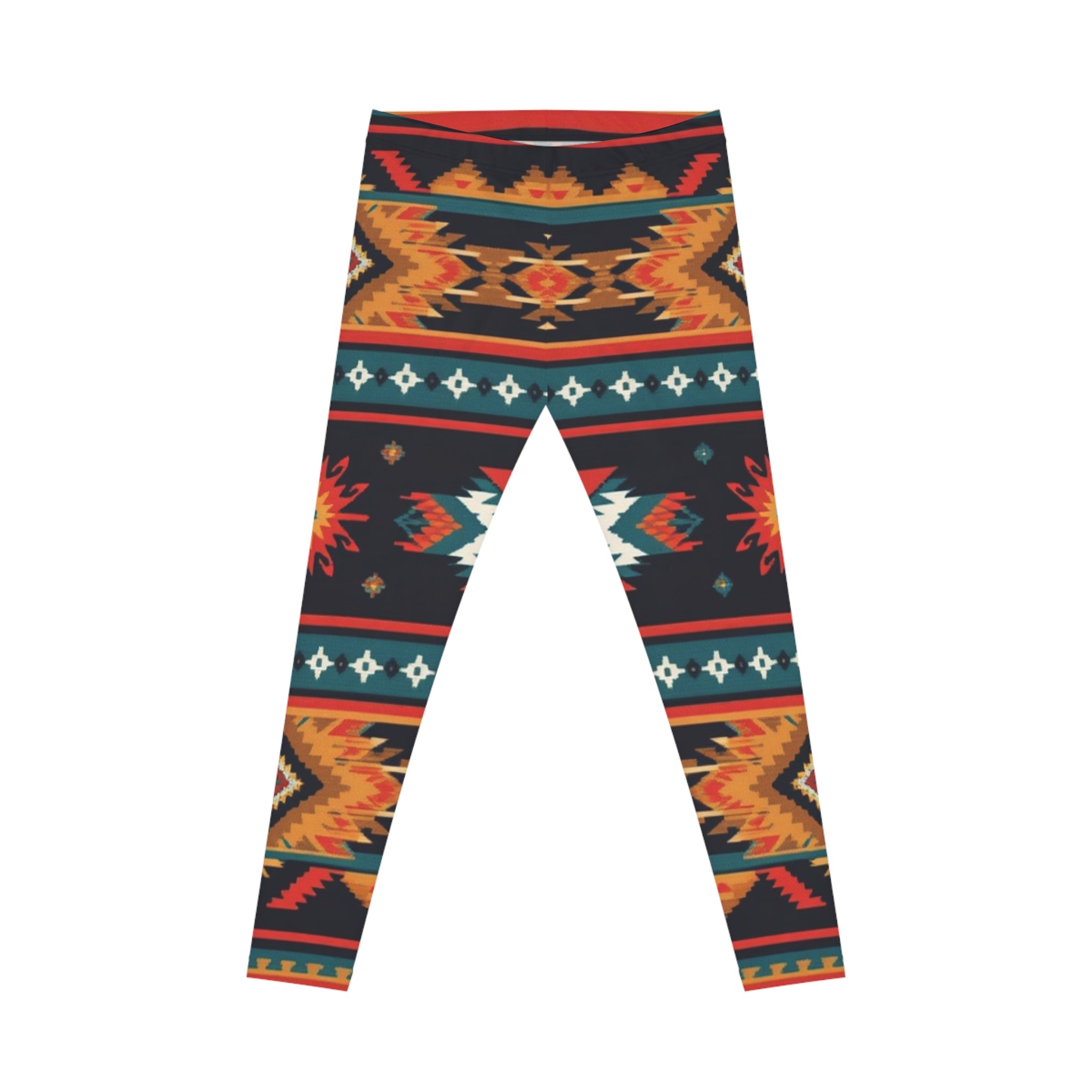 Tribal Print Women's Leggings — Southwestern Pattern