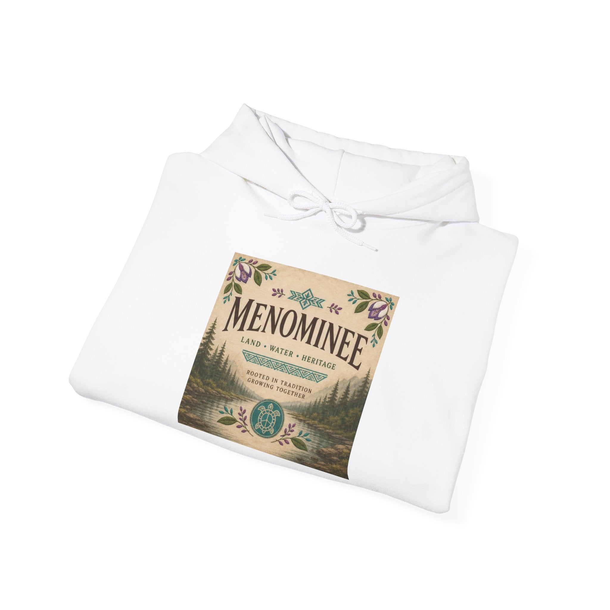 Menominee Hoodie — Vintage Tribal Eagle Native Pride Sweatshirt