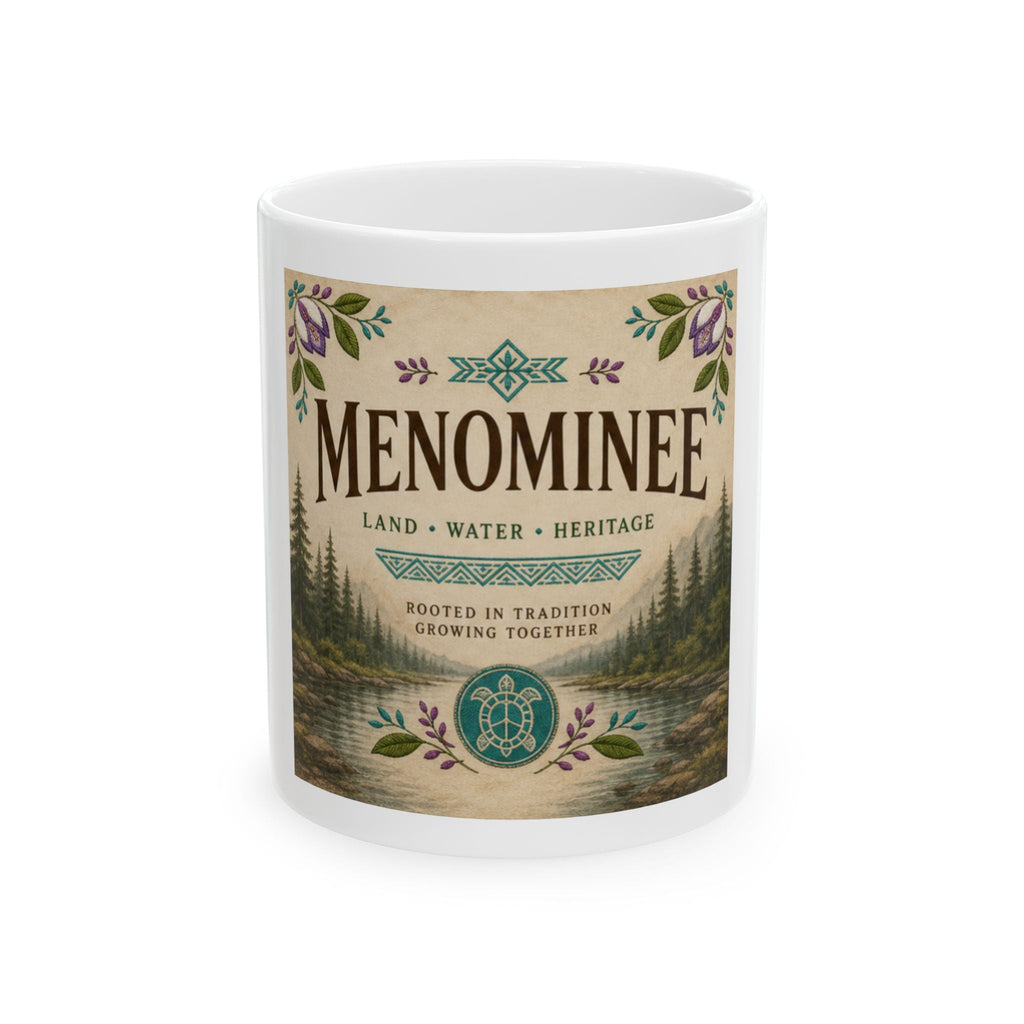 Mug en céramique Héritage Menominee — Terre • Eau • Héritage 11oz/15oz