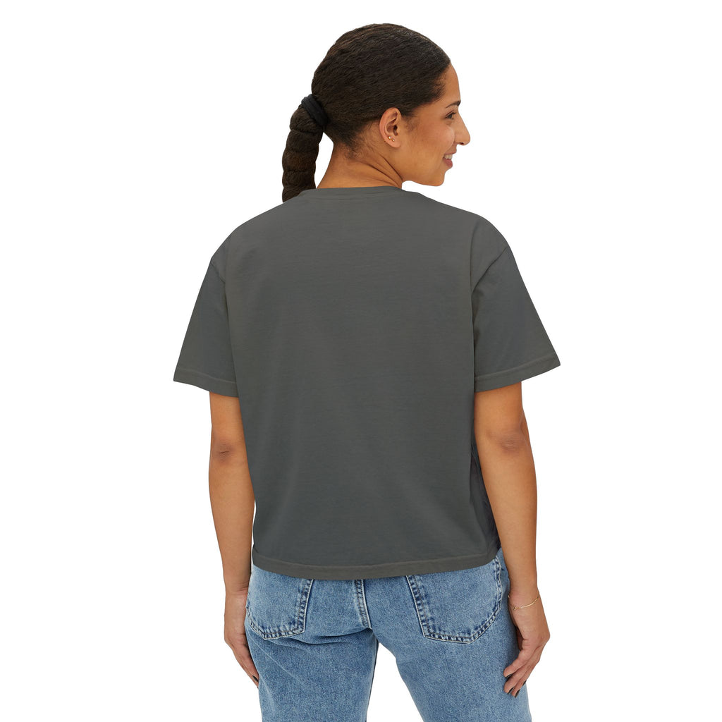 Women's Boxy Tee – Tribal Geometric Graphic