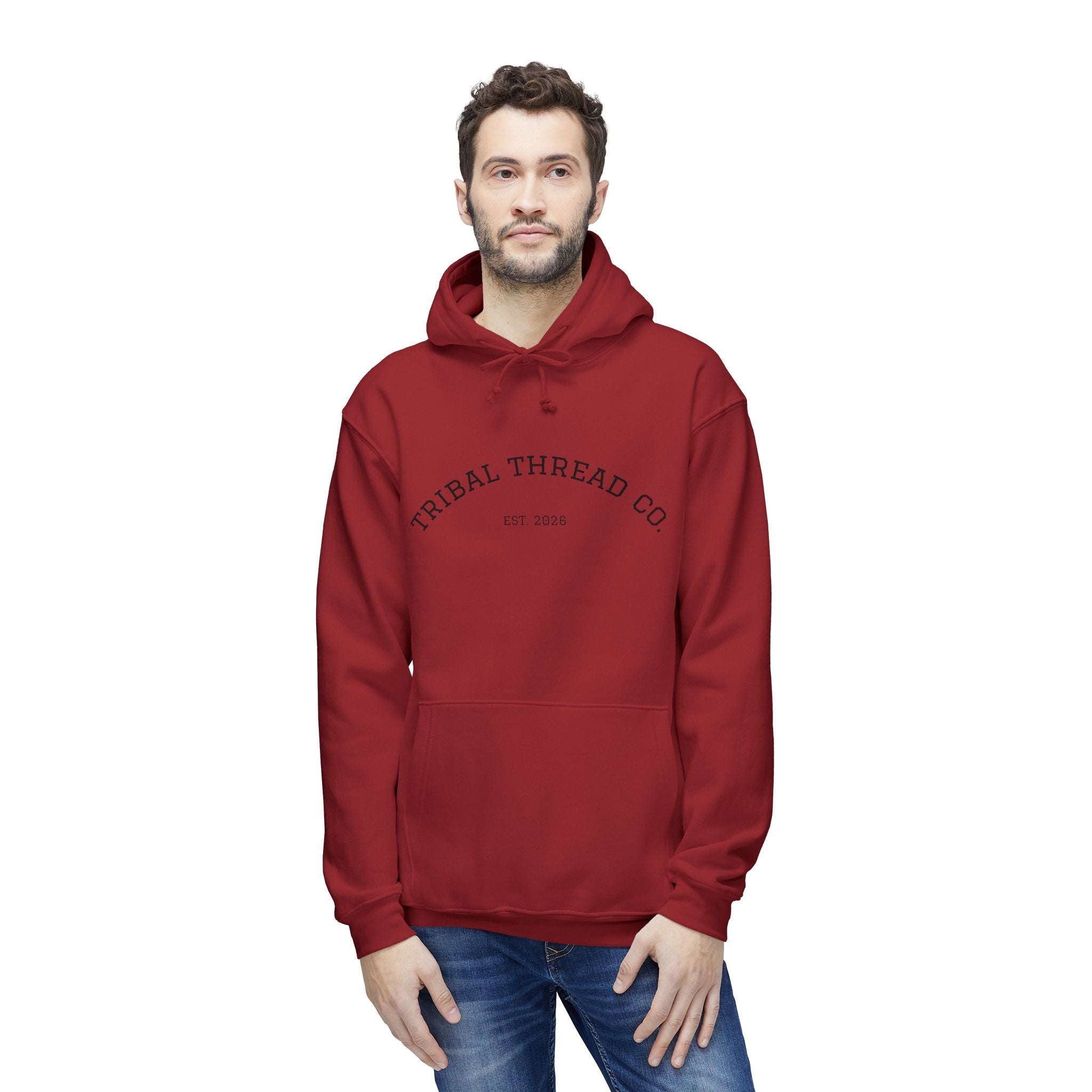 Tribal Thread Co. Graphic Hoodie — Geometric Spiritual Symbol Back Print