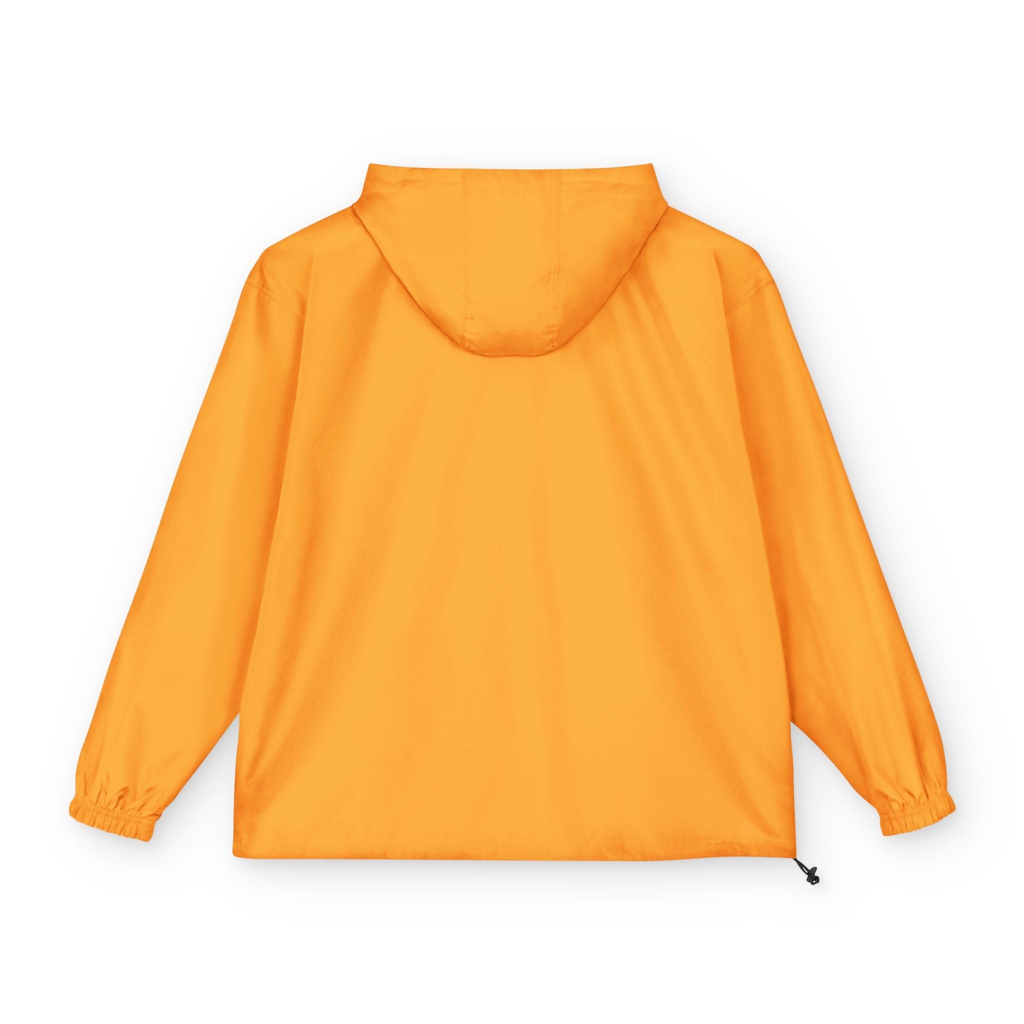 Packable Anorak Jacket — Yellow Windbreaker with Floral Patch