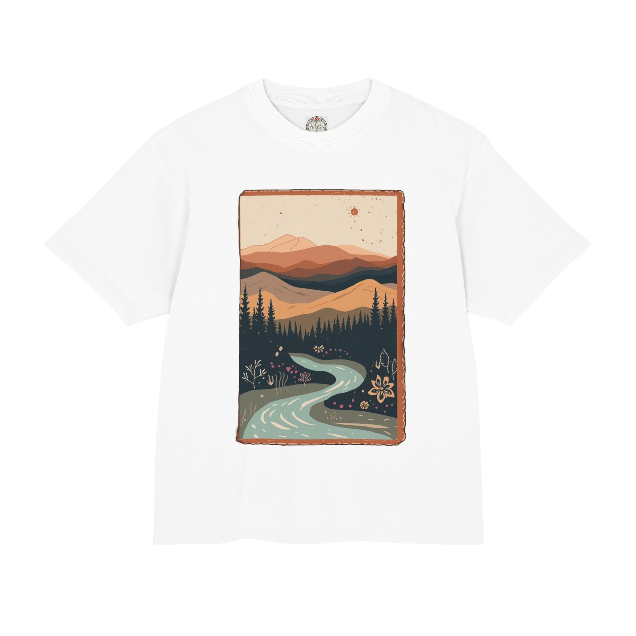 Retro Mountain Landscape T-Shirt