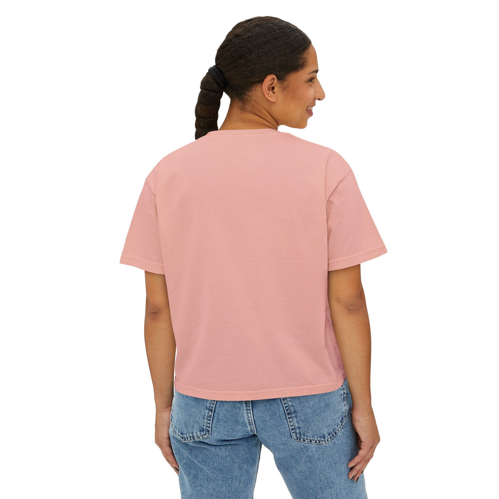 Women's Boxy Tee – Tribal Geometric Graphic
