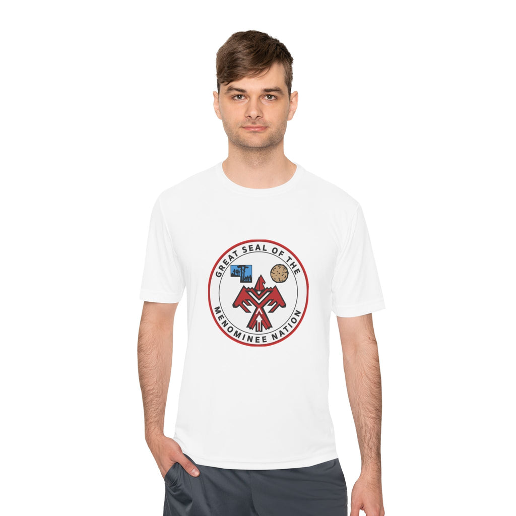 T-shirt respirant Menominee Nation Seal — T-shirt performance avec logo Tribal Thread