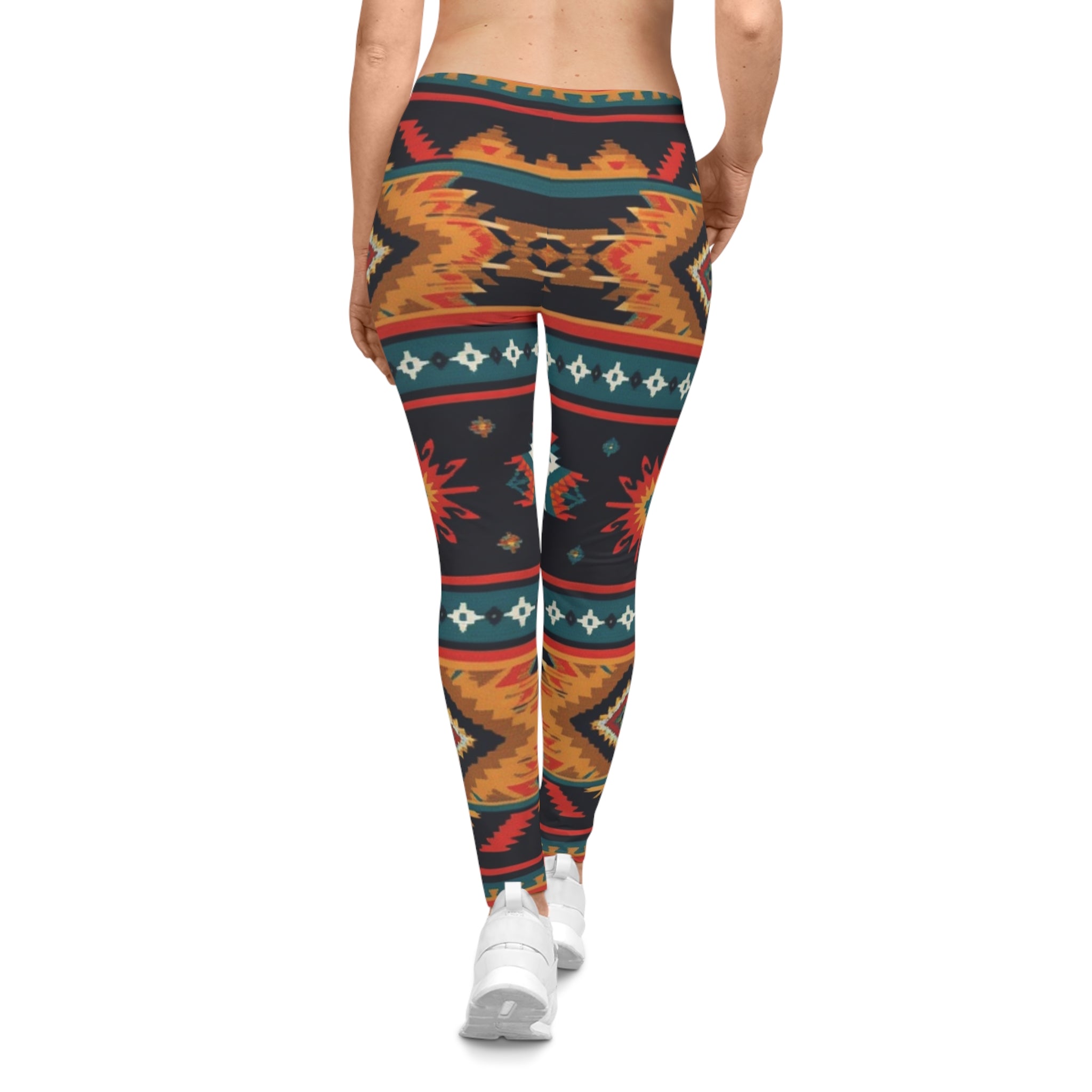 Tribal Print Women's Leggings — Southwestern Pattern