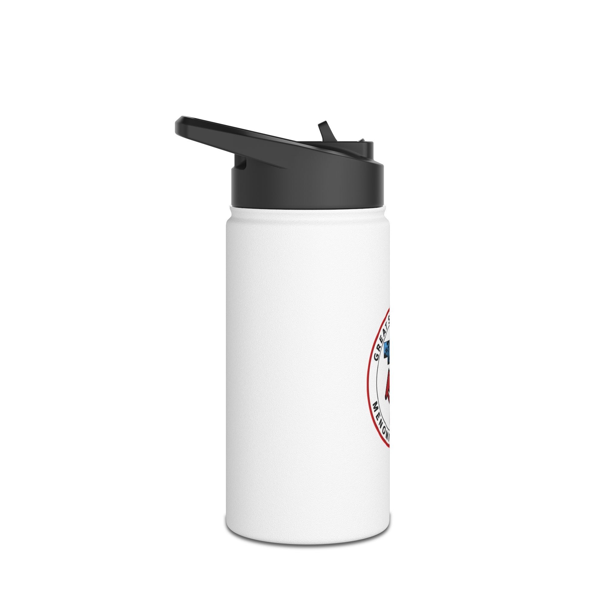 Menominee Tribe Seal Stainless Steel Water Bottle - Insulated Travel Bottle