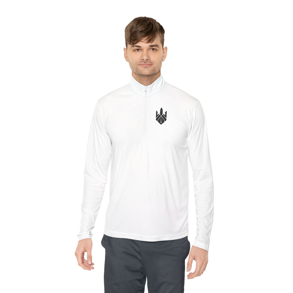 Quarter-Zip Pullover — Minimalist Warrior Roots Active Logo