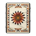 Southwestern Sunburst Sherpa Blanket —Fleece Throw
