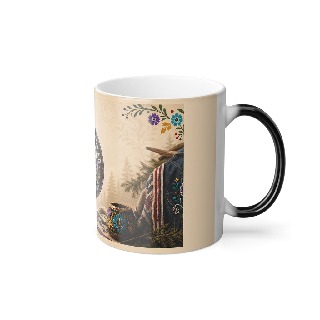 Color-Changing Ceramic Mug — Tribal Thread Collective Logo (11 oz)