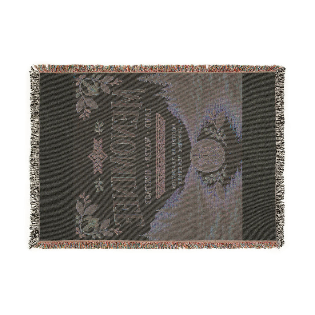 Menominee Scenic Woven Blanket — Vintage River & Forest Throw