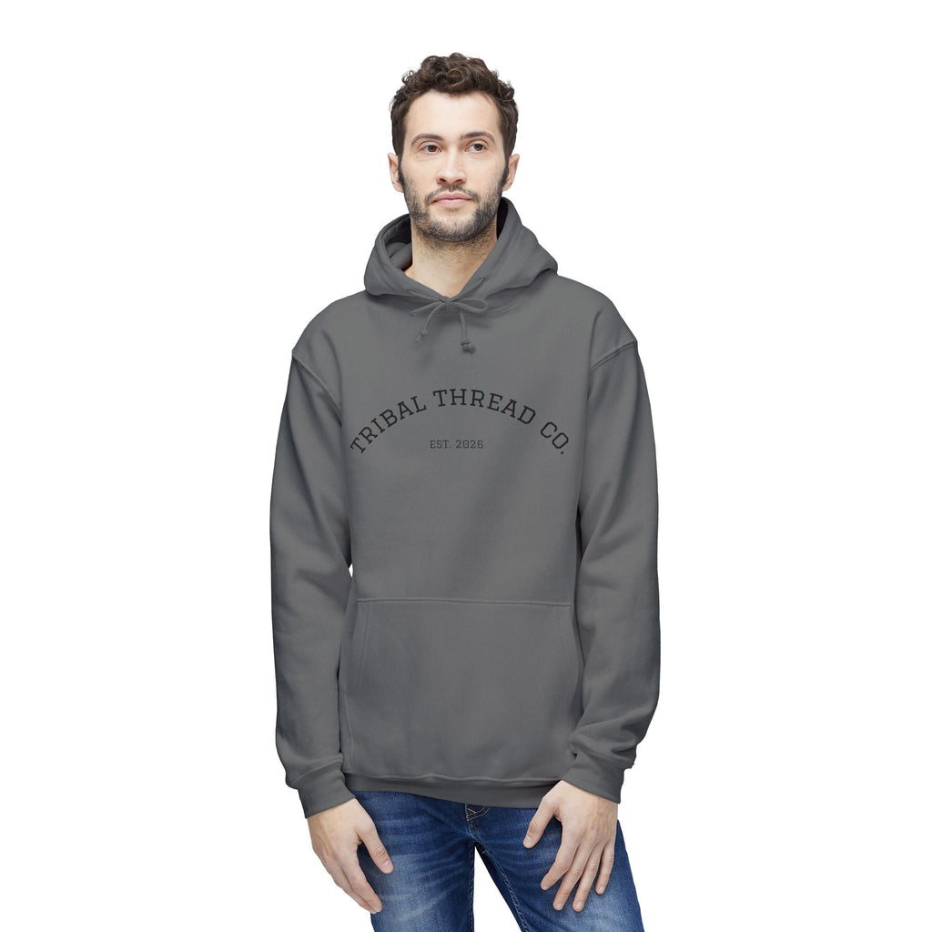 Tribal Thread Co. Graphic Hoodie — Geometric Spiritual Symbol Back Print