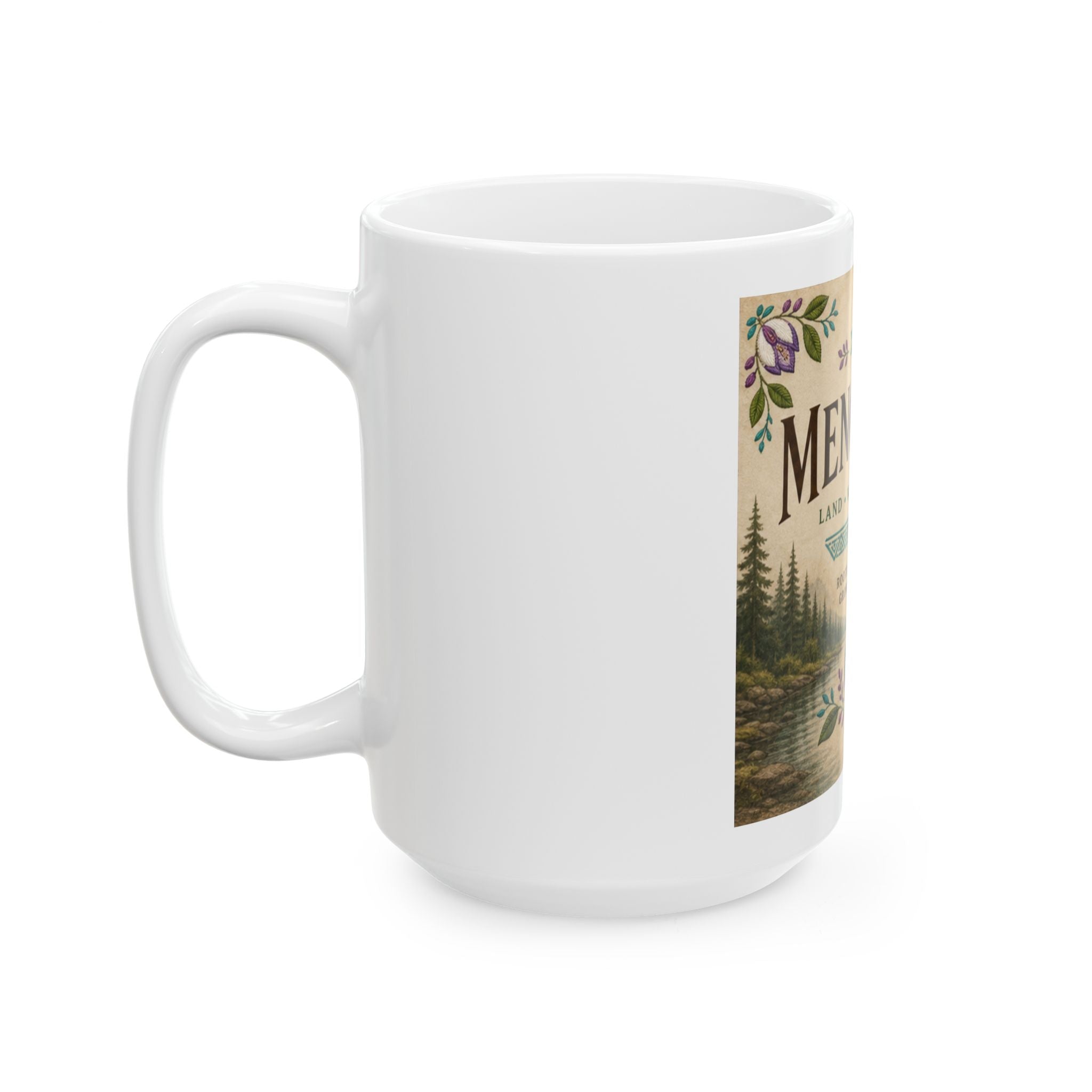 Mug en céramique Héritage Menominee — Terre • Eau • Héritage 11oz/15oz
