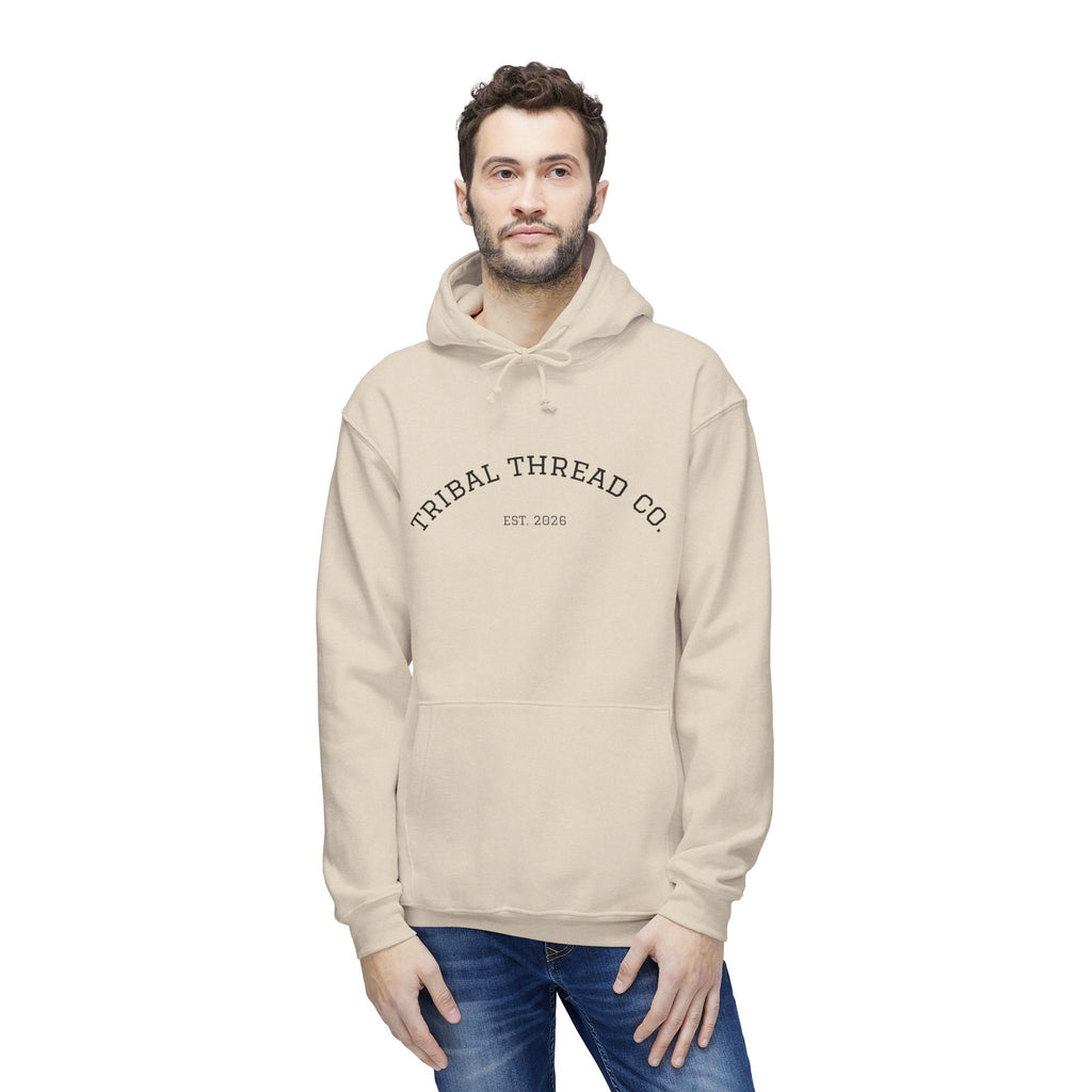 Tribal Thread Co. Graphic Hoodie — Geometric Spiritual Symbol Back Print