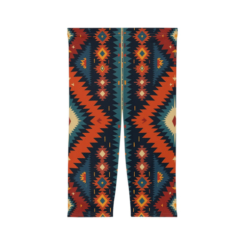 Capri Leggings — Colorful Tribal Print Activewear