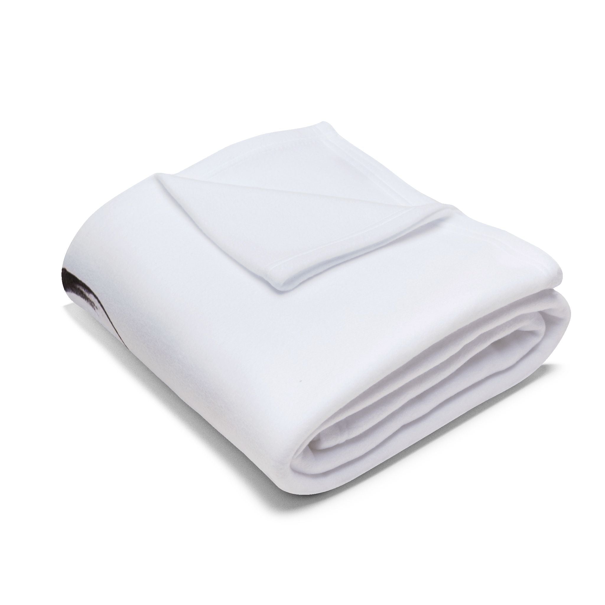 Native Chief Sketch Fleece Blanket — Monochrome Headdress Throw