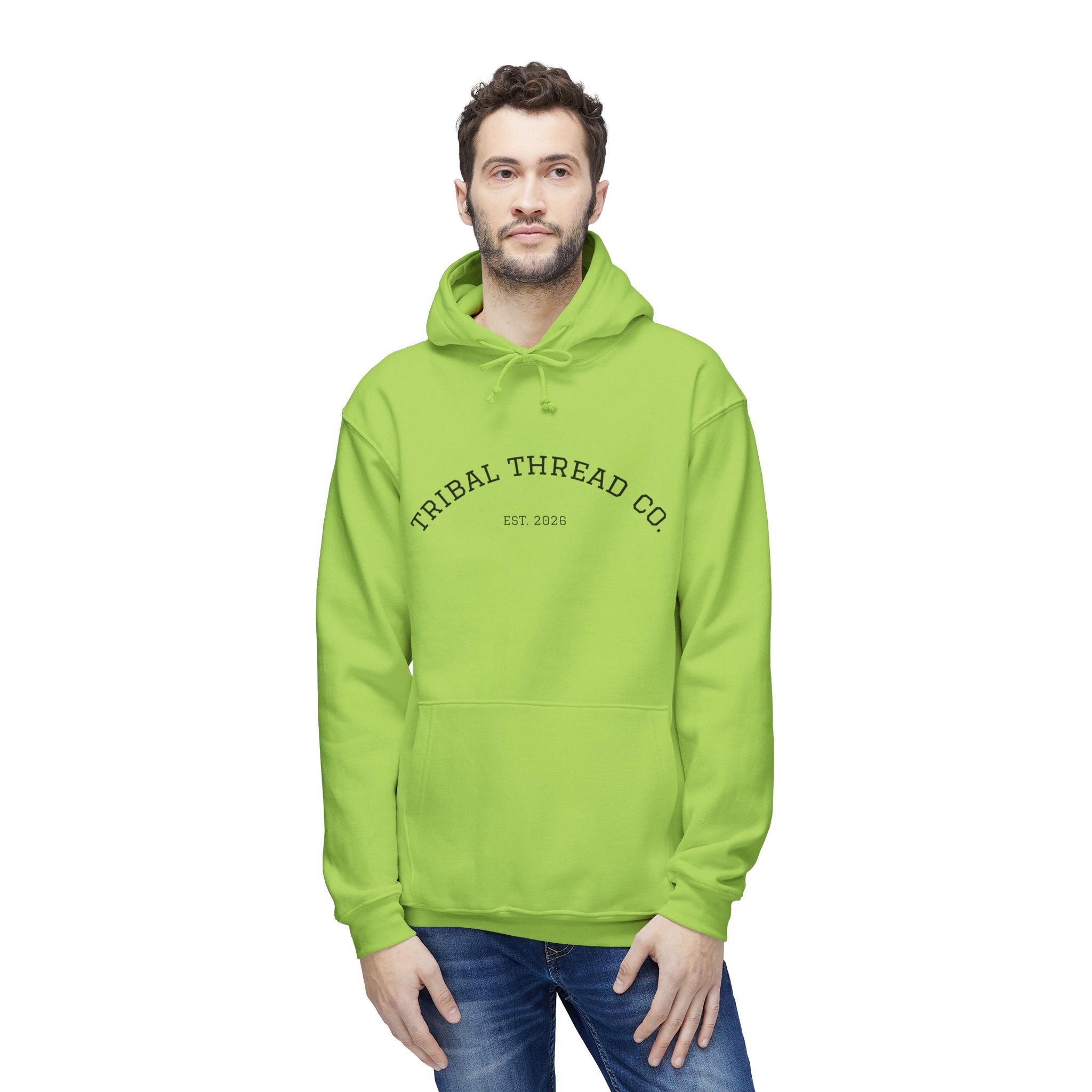 Tribal Thread Co. Graphic Hoodie — Geometric Spiritual Symbol Back Print