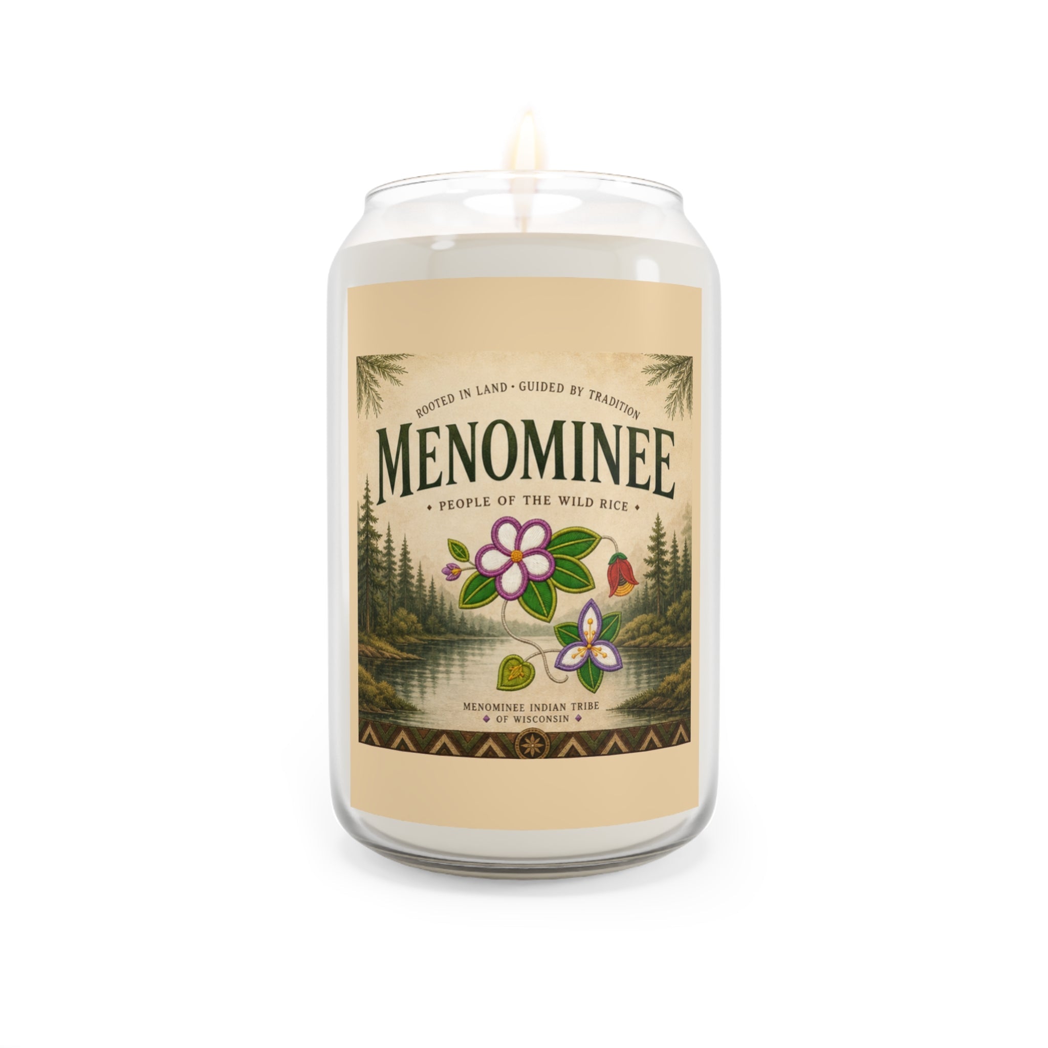 Soy Candle — Menominee Scented Jar (13.75 oz)